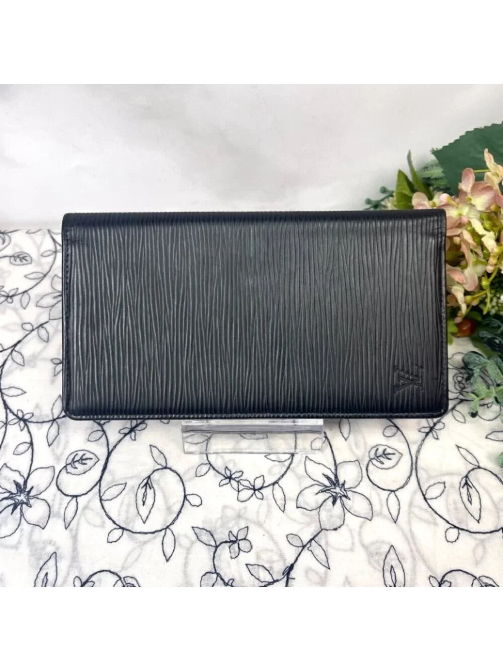 Louis Vuitton Portefeuille Brazza Epi Wallet Black